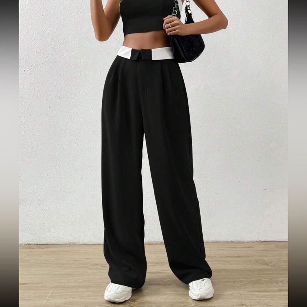Folded Waist Pants